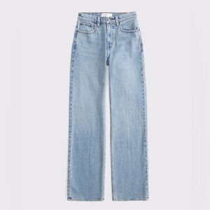 Abercrombie High Rise 90’s Relaxed “Medium Crease” Jeans